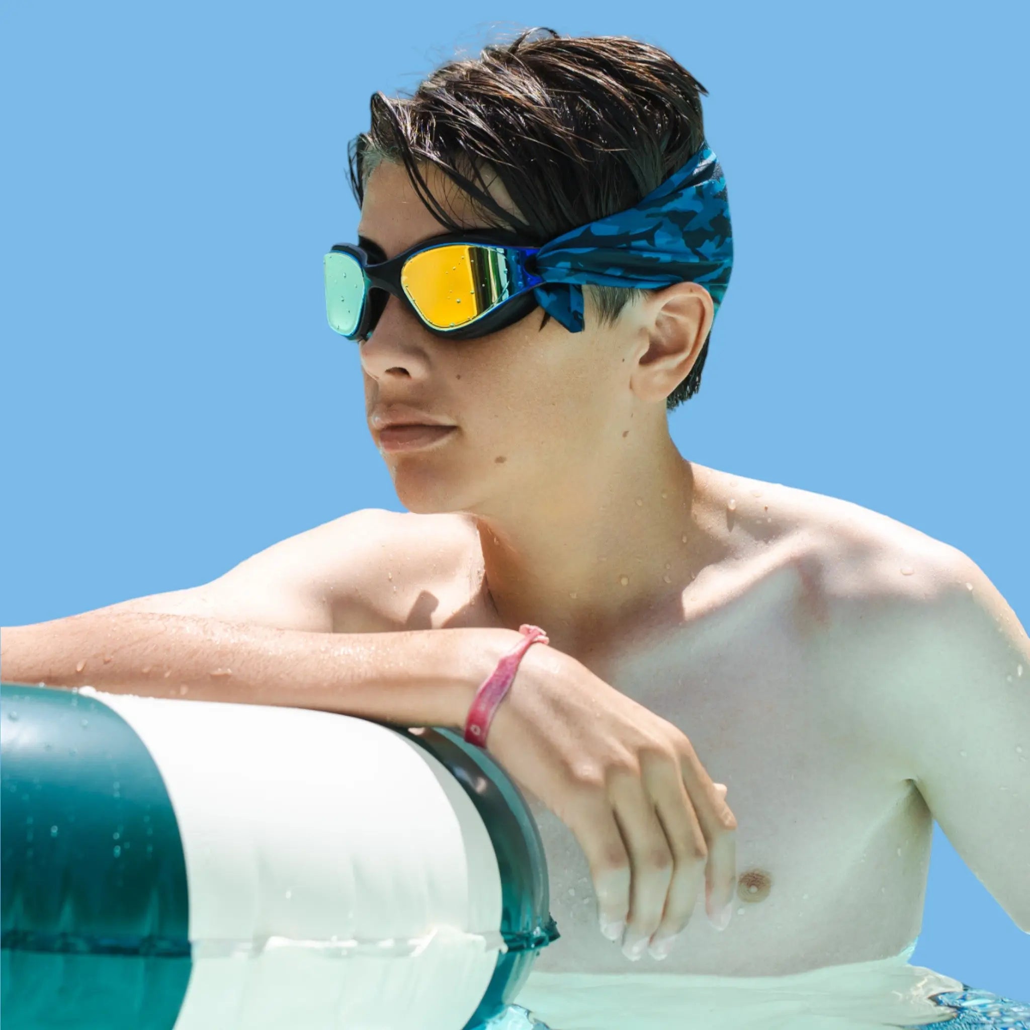 Lunette de piscine à bandeau